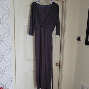 Love Squared Charcoal Long Sleeve Dress